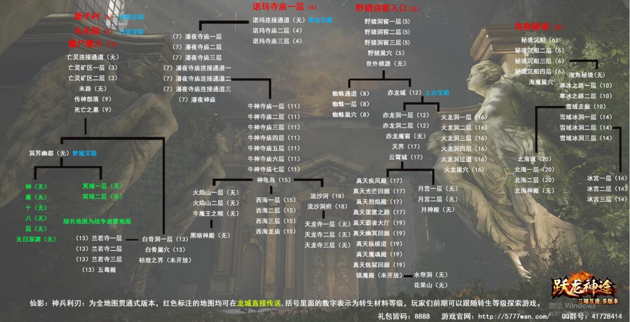 跃龙神途《仙影:神兵利刃》新区开服时间表: